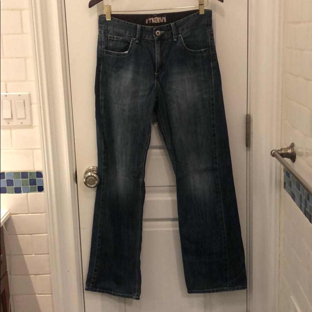 Designer Mavi Toby denim jeans. Medium Wash. boys  14 distressed
